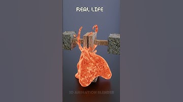 Minecraft vs Real life 3D Satisfying Simulation 💦⛏️ #blender3d #3dart #3danimation #satisfying