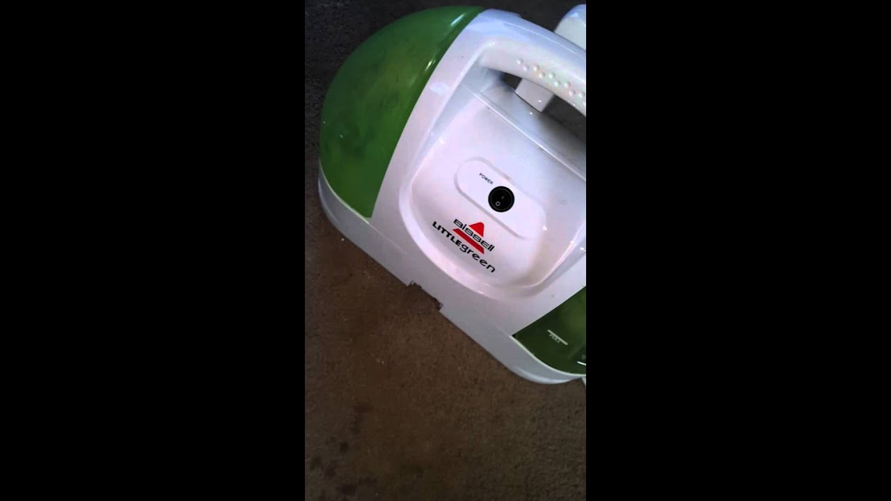 Using the "Bissell Little Green" carpet cleaner! YouTube