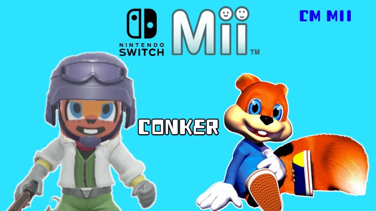 Creador Mii: Como crear Conker