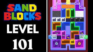 Sand Blocks: Drop Puzzle Level 101 Walkthrough 