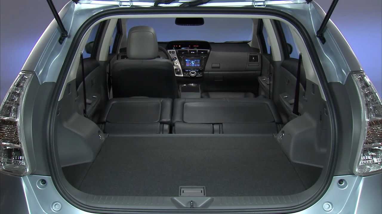 The 2012 Prius Prius V Hybrid Estate Interior Details Driving Footage