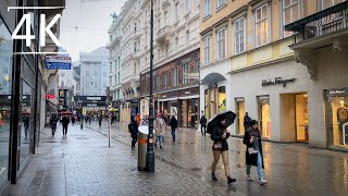 Last Winter Walk In Vienna City Before Spring, March 2021 | Snow & Rain Asmr | 4K Hdr Dolby Vision