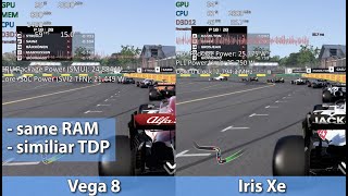 Ryzen 7 5800U vs i7-1165G7 - Vega 8 vs Iris Xe - iGPU Comparison in 11 Games