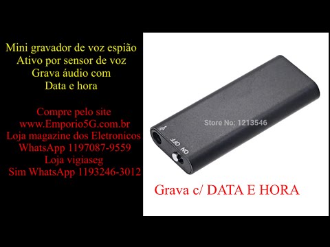 Vídeo: Como altero a hora no meu gravador de voz USB?