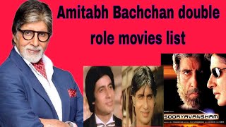 Amitabh Bachchan Double Role Movies List Hit Or Flop Movies