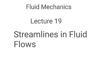 Streamlines || Lecture 19|| Urdu