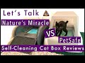 Self-Cleaning Litter Box PetSafe VS Nature's Miracle Review ~ Unboxing. How To Clean A Cat Box 💩