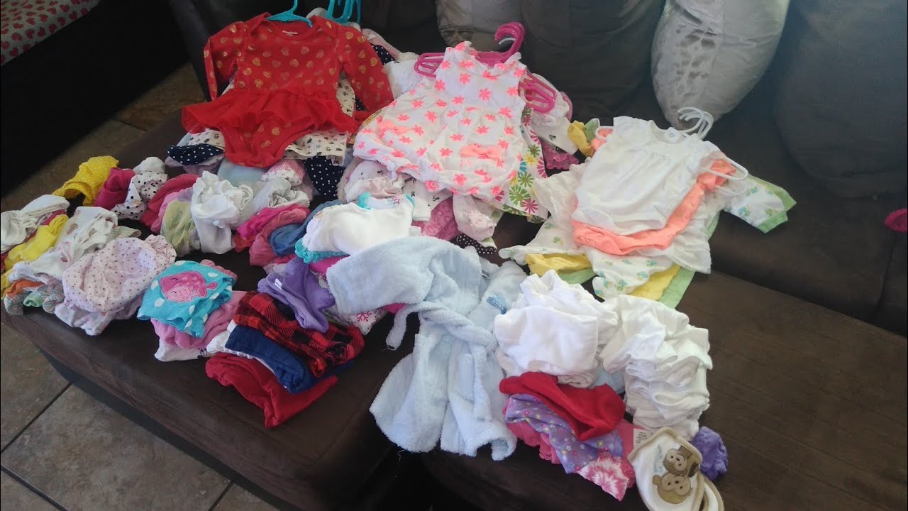 Used baby girl clothes haul - YouTube