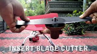 brush cutter blade installation/grass cutter cutting blade installation