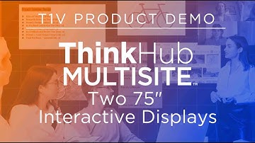 ThinkHub MultiSite: Two 75" Interactive Displays | T1V Product Demo