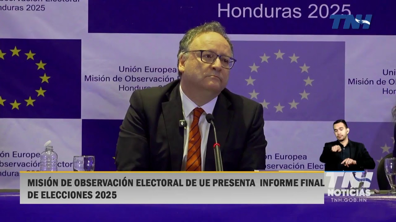 🔴 ¡EN VIVO! || Misión de observación electoral de la UE presenta informe final de Elecciones 2025