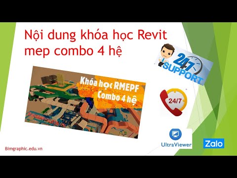 Nội dung khóa học Revit mep Combo 4 hệ - cầm tay chỉ việc