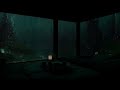 Deep Forest Cabin Rain Sounds at Night 🌧 (No Ads) | Relaxing Dark Bedroom Sounds for Deep Sleep Now