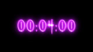 Purple Neon Vampire Timer 4 Minutes (Countdown)