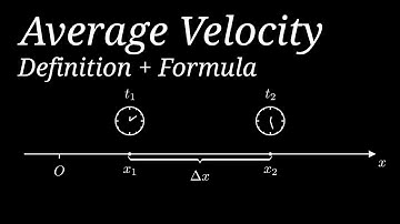 Average Velocity: Definition and Formula (Animated Video)