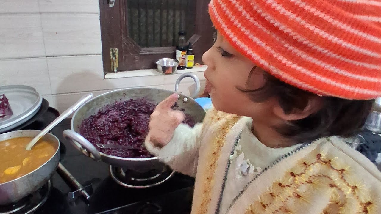 🍭 *Winter Treat for Baby Aahana! 🍓*Homemade ABC Candy (Ambala Beetroot Carrot Jam) 🥕 