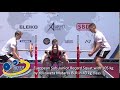 European Sub-Junior Record Squat with 105 kg by Yelizaveta Mataras BLR in 43 kg class