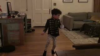 Langston dances to 'Thriller'