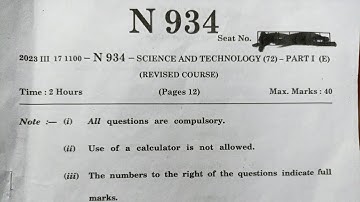 SSC Science 1 Board Paper Solutions 2023 Class 10th Maharashtra board