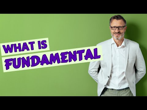 Fundamental | Definition of fundamental