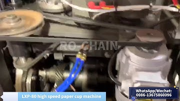 LXP-80 high speed paper cup making machine with ultrasonic and blower open cam direct bottom testing