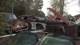 EP1059 A secret Classic Car Junkyard in the back of South Carolina Salvage yard