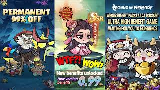 99.9% Discount Released Brand New Version Of Top 3 Afk Rpg - Legend Of Nobody F226267F