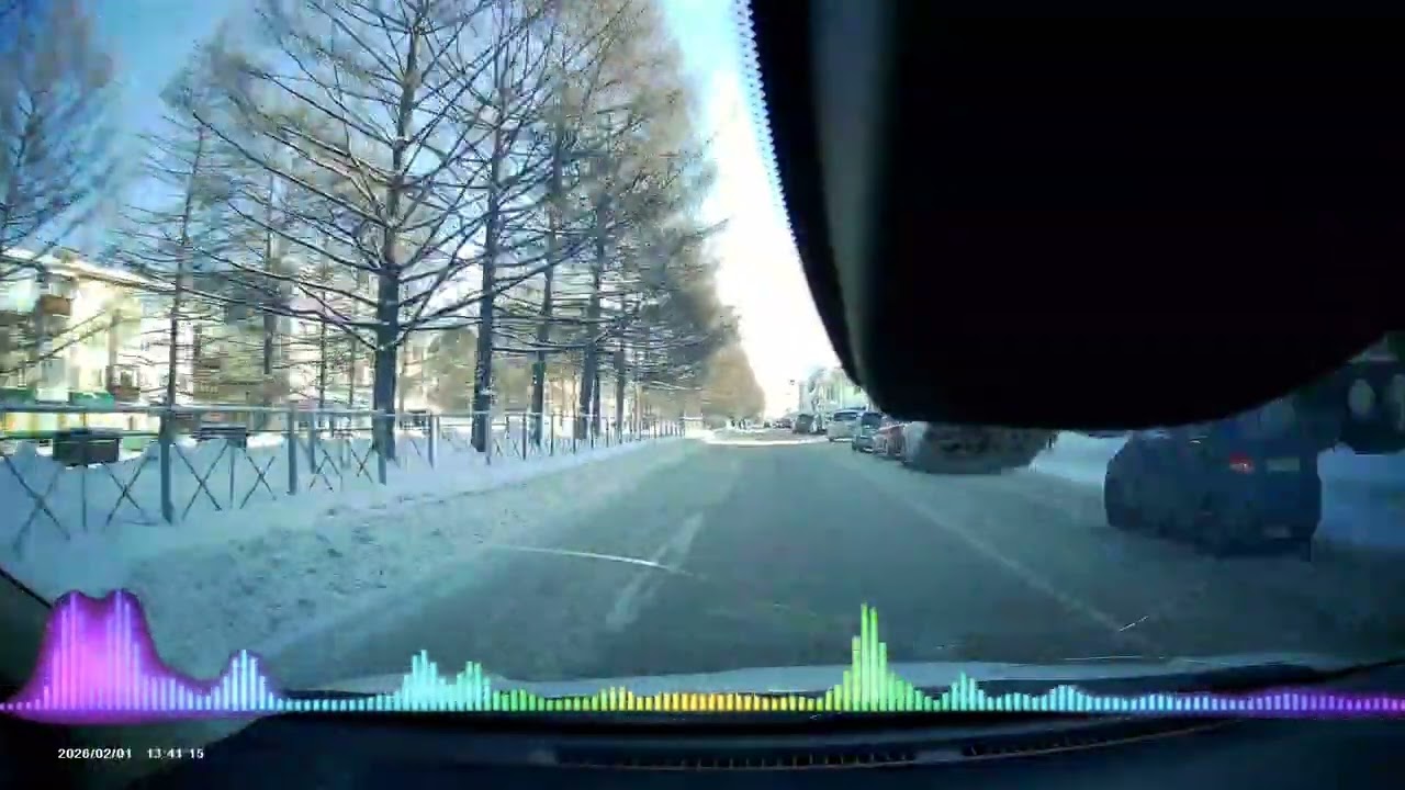 Energetic electronic techno music road car trip