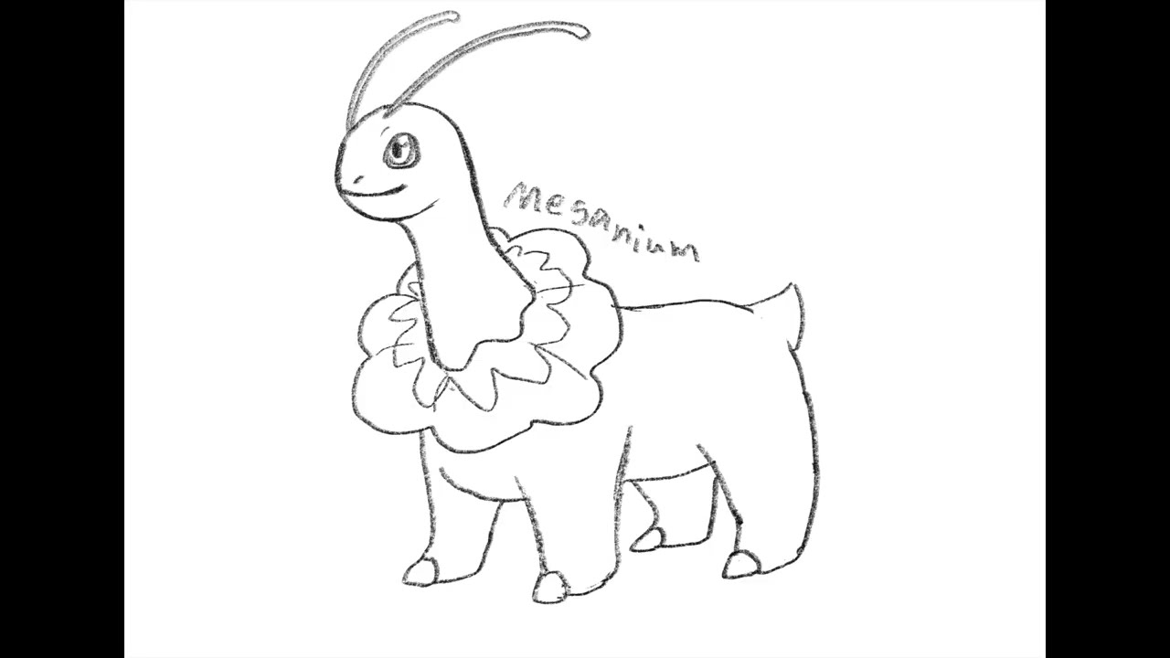 Art Timelapse - Drawing Pokemon From Memory - I Tried My Best  With Meganium!