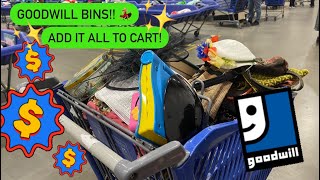 Let’s GO To Goodwill Bins! I Just Kept Adding It ALL To Cart! Thrift With Me For Resale! ++HAUL