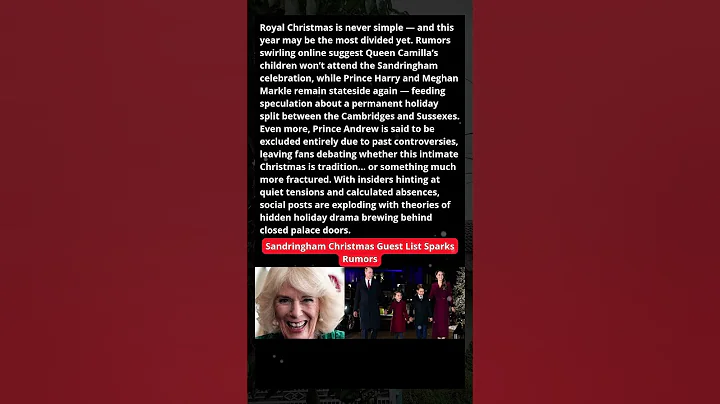 Royal Christmas Tension? Who’s Not Invited to Sandringham This Year! #princeharry #royalfamily