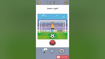 Brain Crack Level 6 Score a goal Walkthrough