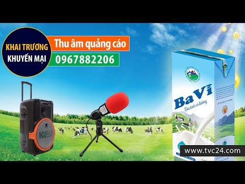 Video Thu âm quảng cáo ghi âm khai trương khuyến mại cửa... - youtube
