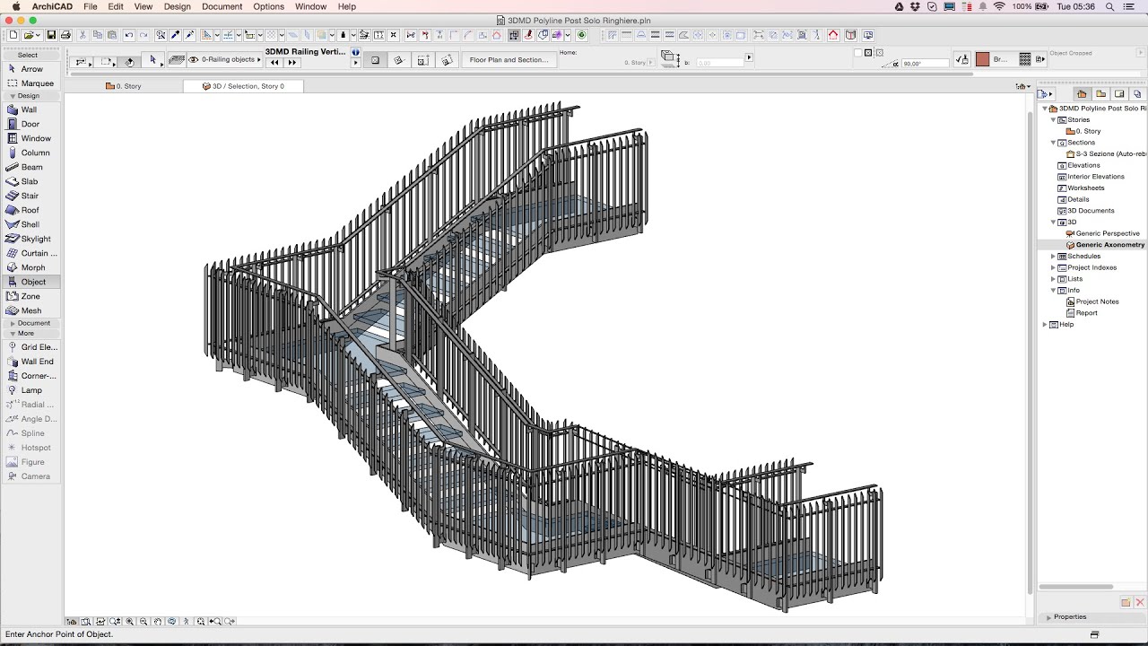 3DMD Archicad Railing Vertical Bars YouTube