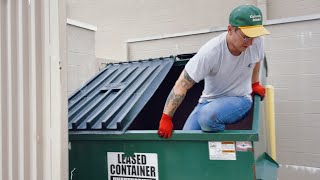 Dumpster Diving Behind Shops! We Found Store Returns, Food, \& Illegally Dumped Items