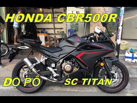 Video Honda CBR500R độ pô SC Titan | Phượt Safety Sài Gòn |... - youtube