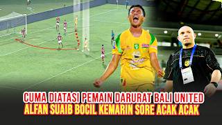 Two Against Five Doesnt Make Sense Alfan Is An Emergency Player For Bali United Fc Vs Bpersebay