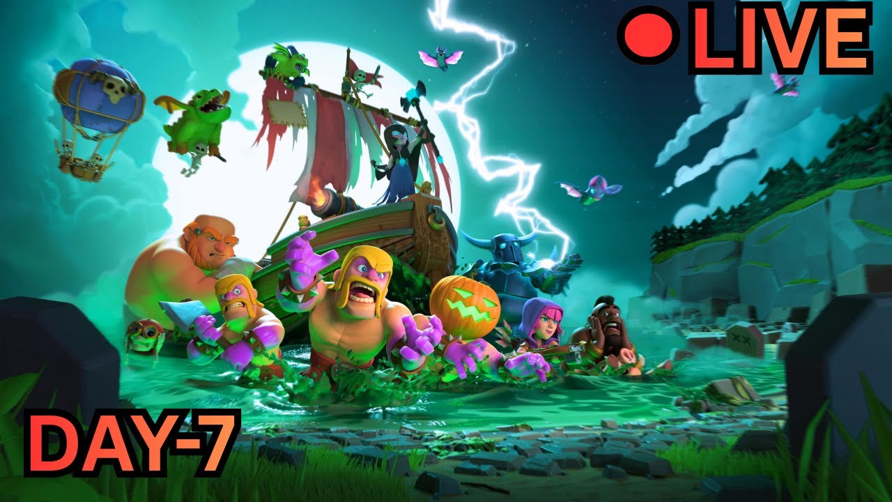 CLASH OF CLANS LIVE STREAM| COC CHILL LIVE STREAM DAY 7 