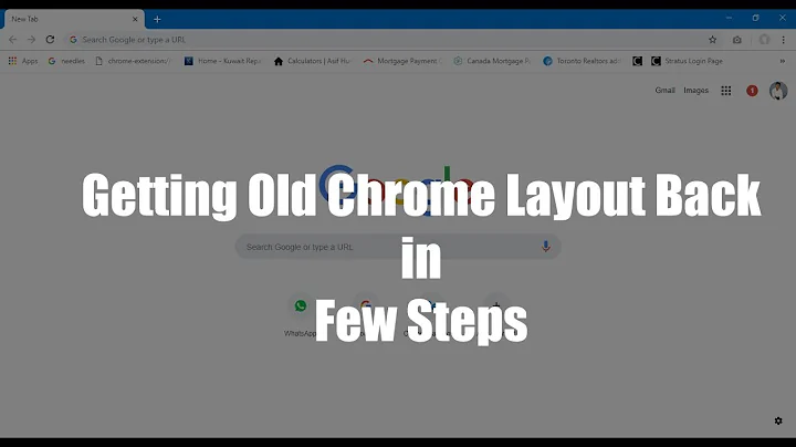 How to get old Google Chrome Browser Layout (Interface) back on any Windows device in few clicks