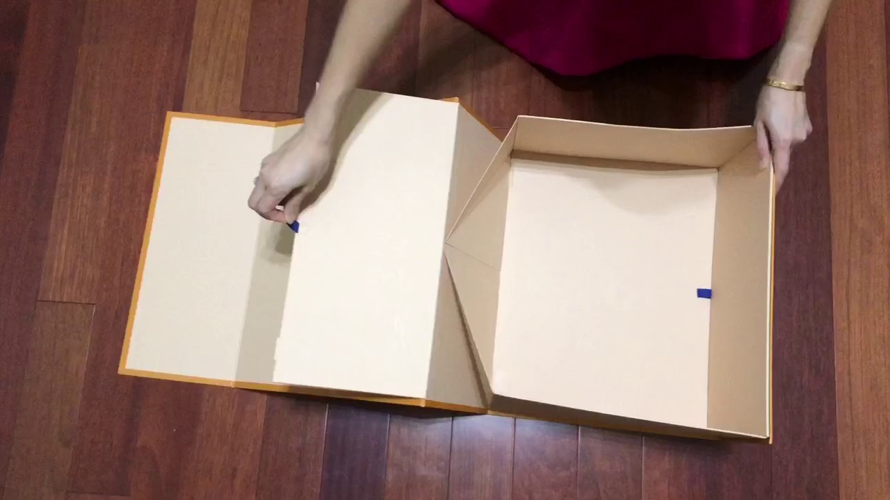 How to flatten a Louis Vuitton Box? 