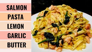 EASY Salmon Pasta With Lemon Garlic Butter 👍 | Aunty Mary Cooks 💕