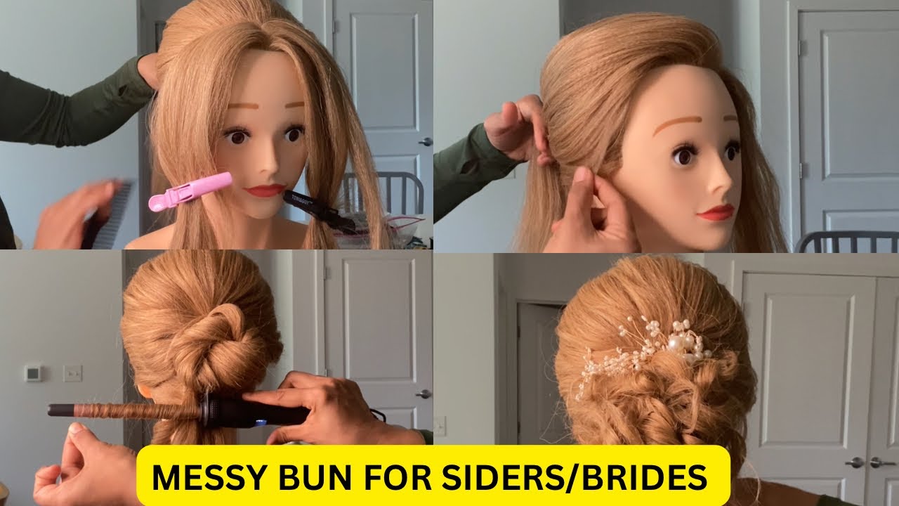 FREE BASIC HAIRSTYLING COURSE day14(हिन्दी)|हेयर क्लास|MESSY BUN| PRATIBHA