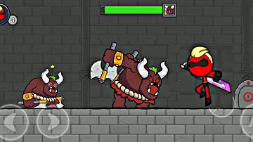 Red Stickman :Animation vs Stickman Fighting - boss fight Gameplay Walkthrough Part 3 (Android,iOS)