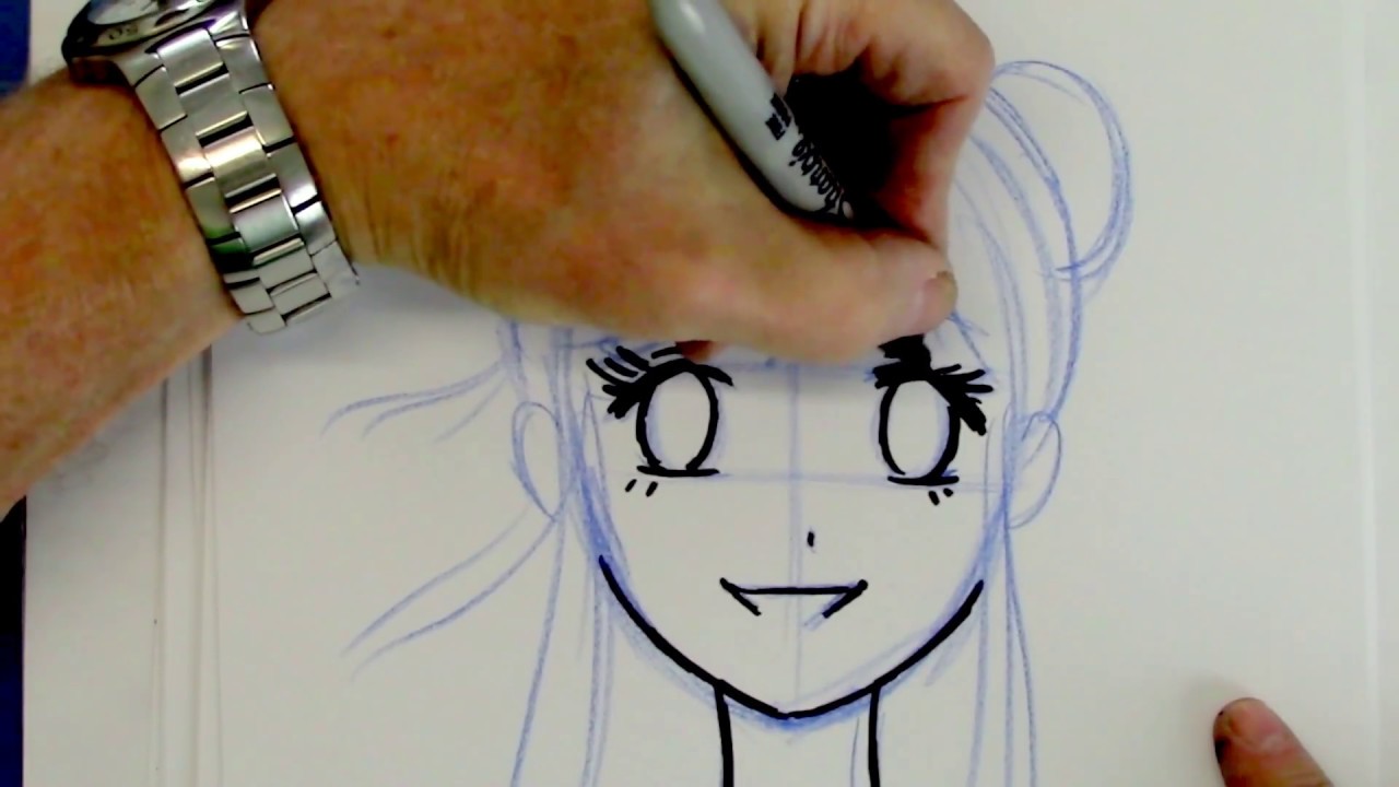 How to Draw  a Manga Girl Beginners  YouTube