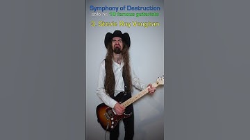 Thumbnail of Symphony of Destruction guitar solo as 10 Famous Guitarists #megadeth
