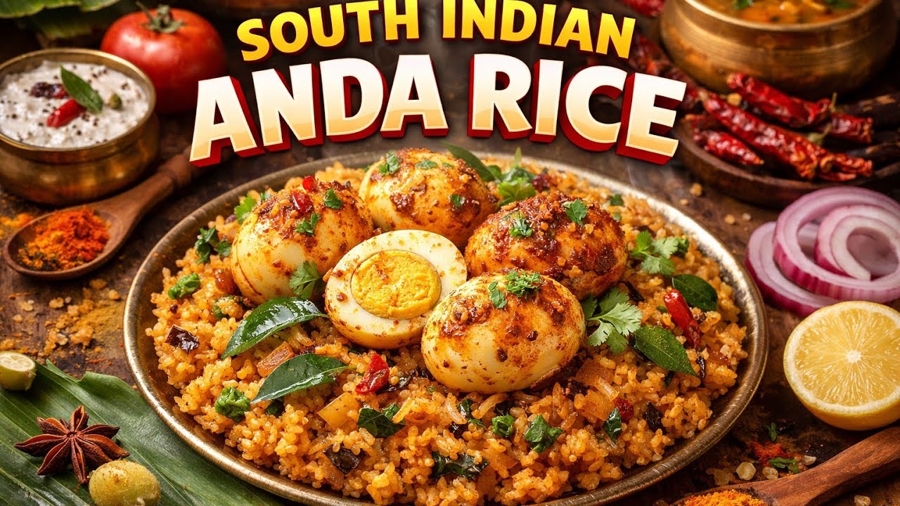 👉 South Indian Egg Rice | Street Style Anda Rice | Food Vlog