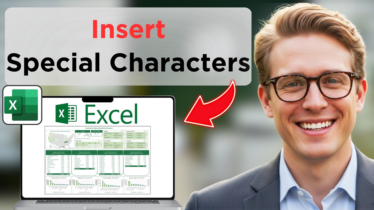 How To Insert Special Characters in Excel (Easy Guide) - YouTube
