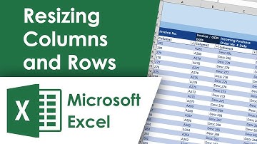 Excel Tutorial - 010 - Resizing Rows and Columns