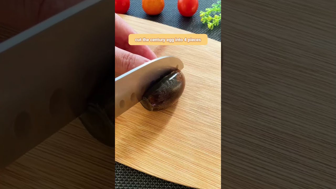 CENTURY EGG with CHILI Sauce 🥚🌶️