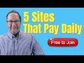 5 Websites That Will Pay You DAILY! No Experience (Easy Work From Home Jobs 2021)